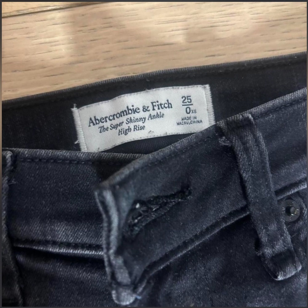 Abercrombie & Fitch Dark Gray High Rise Jeans